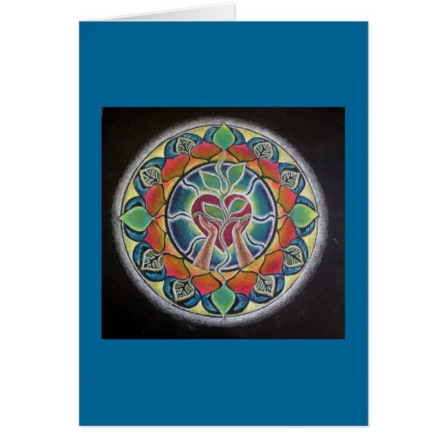 Holding Heart Mandala-kaart (Voorkant)