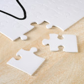 Holding Pattern: Abstract zwart, wit, grijs & rood Legpuzzel (Zijkant)