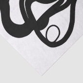 Holding Pattern: Abstract zwart, wit, grijs & rood Tissuepapier (Detail)