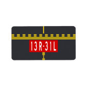 Holding Point Marking 13R-31L Etiket (Voorkant)