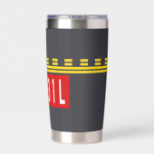 Holding Point Marking 13R-31L Geïsoleerde Drinkbeker (Achterkant)