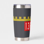 Holding Point Marking 13R-31L Geïsoleerde Drinkbeker (Voorkant)