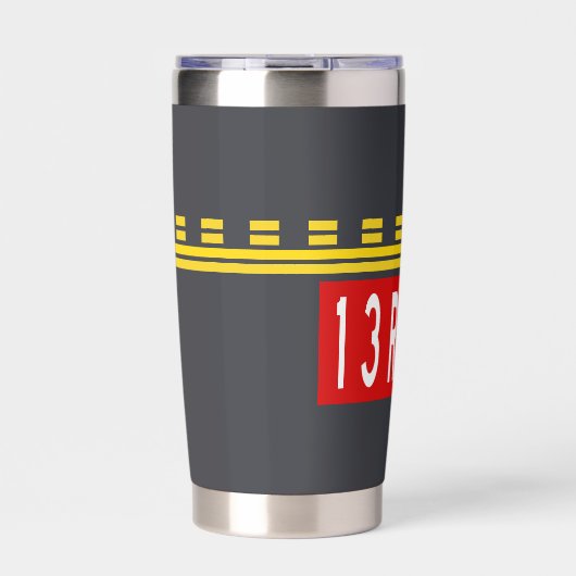 Holding Point Marking 13R-31L Geïsoleerde Drinkbeker (Voorkant)