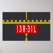 Holding Point Marking 13R-31L Poster (Voorkant)