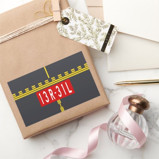 Holding Point Marking 13R-31L Rechthoekige Sticker (Geschenken)