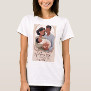 Holding You, Holding Our World T-shirt voor ouders