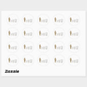 HoldingBeaker013110 Ronde Sticker (Vel)