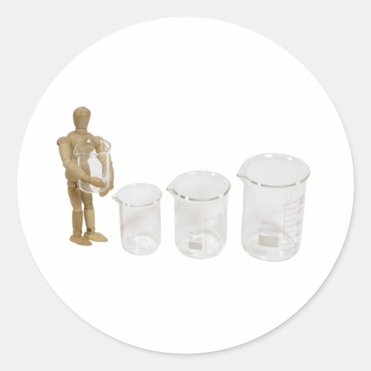HoldingBeaker013110 Ronde Sticker (Voorkant)
