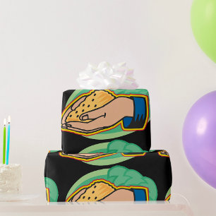 holdingkern in handpalletpapier cadeaupapier