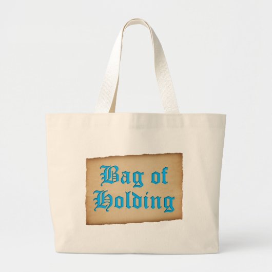 Holdingzak (oud Engels, perkament) Grote Tote Bag (Voorkant)