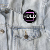 HoldSquare Logo Badge Ronde Button 5,7 Cm (In situ)