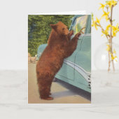 Holdup beer in Yellowstone National Park Blank Kaart (Gele Bloem)