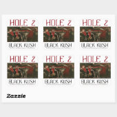 HOLE 2 BLACK KUSH VIERKANTE STICKER (Vel)