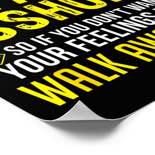 Hole Holes Warning Profanity Fun Gag Gift Poster (Hoek)