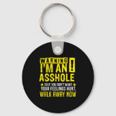 Hole Holes Warning Profanity Fun Gag Gift  Sleutelhanger (Voorkant)