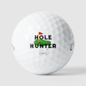 Hole Hunter Golfballen - Grappige Golfmeme (Voorkant)