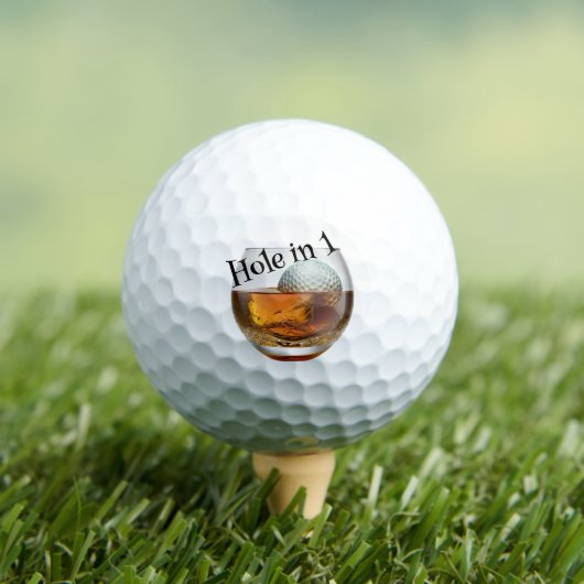 Hole in 1 drink Golf Balls Golfballen (Insitu Shirt)