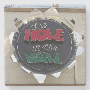 Hole in de muur, Buckhead Atlanta Marble Onderzett Stenen Onderzetter