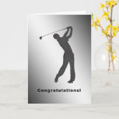 Hole-in-één-felicitatiekaart voor Golfer Kaart (Gele Bloem)