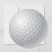 Hole in één Golf-bal-PAR-T-SHIRT, elke zondag Kaart (Achterkant)