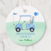 Hole in één Golf eerste geboorte Par-t-shirt Bedankjes Labels (Voorkant)