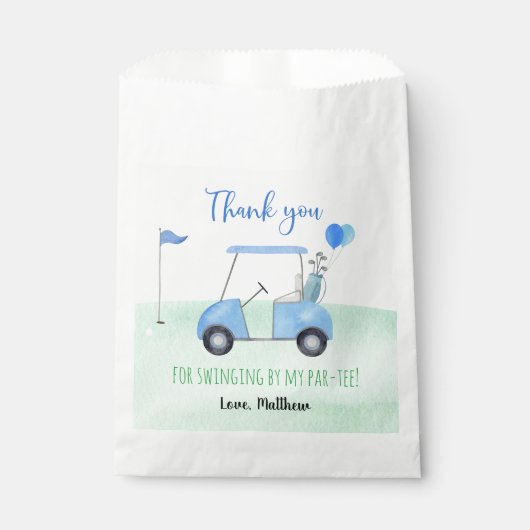 Hole in één Golf eerste geboorte Par-t-shirt Bedankzakje (Voorkant)