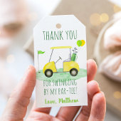 Hole in één Golf eerste geboorte Par-t-shirt Cadeaulabel