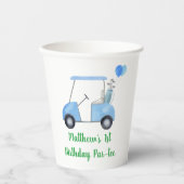 Hole in één Golf eerste geboorte Par-t-shirt Papieren Bekers (Voorkant)