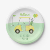 Hole in één Golf eerste geboorte Par-t-shirt Papieren Bordje (Voorkant)