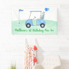 Hole in één Golf eerste geboorte Par-t-shirt Spandoek