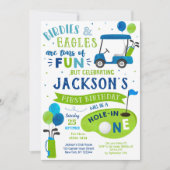 Hole in één Golf eerste geboorte Par-T-shirt uitno Kaart (Voorkant)