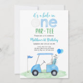 Hole in één Golf eerste verjaardag Kaart (Voorkant)