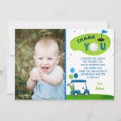 Hole in één Golf eerste verjaardag Kaart (Voorkant)