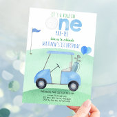 Hole in één Golf eerste verjaardag Kaart