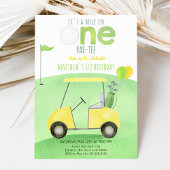 Hole in één Golf eerste verjaardag Kaart