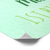 Hole in één Golf First Birthday Par-t-shirt Welkom Poster (Hoek)