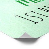 Hole in één Golf First Birthday Par-t-shirt Welkom Poster (Hoek)