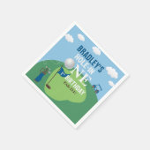 Hole in één Golf van 1ste verjaardag Servet (Hoek)