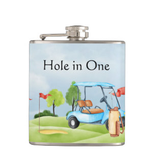 Hole in een Golf-vinylomhulling Heupfles