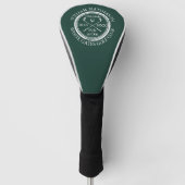 Hole in één klassieke Emerald Green, gepersonalise Golfheadcover (Voorkant)