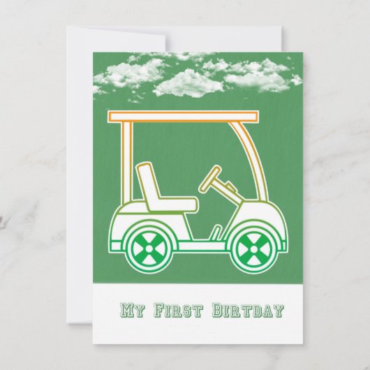 Hole in één T-shirt verjaardag 6 Kaart (Achterkant)