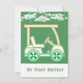 Hole in één T-shirt verjaardag 7 Kaart (Achterkant)