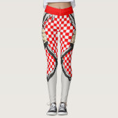 Hole in het weefsel en de Kroatische kleuren Leggings (Voorkant)