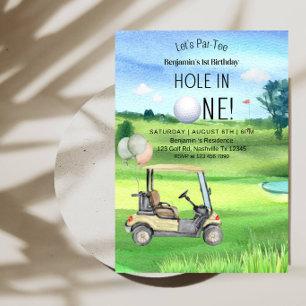 Hole in One 1e verjaardag - Jongensgolf eerste ver Kaart