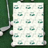Hole In One 1st Birthday Par-tee Hand Drawn Green Kaart