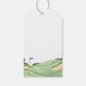 Hole In One Boy Golf First Birthday Par-Tee Cadeaulabel (Achterkant)
