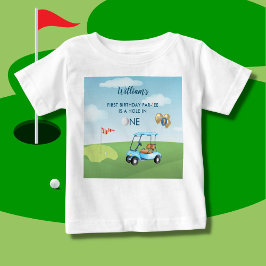 Hole in One Boy Golf Par-t-shirt 1e Verjaardag