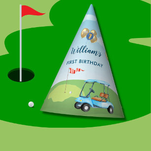 Hole in One Boy Golf Par-t-shirt 1e Verjaardag Feesthoedjes