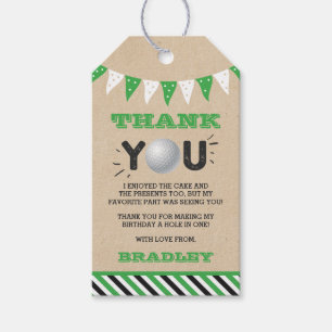 Hole in one boys Golf 1st Birthday Par-t-shirt Cadeaulabel