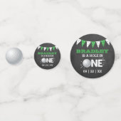 Hole in one boys Golf 1st Birthday Par-t-shirt Confetti (Voorkanten)